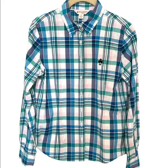Copy - Brooks Brother’s Check Button Down Shirt - Picture 1 of 4